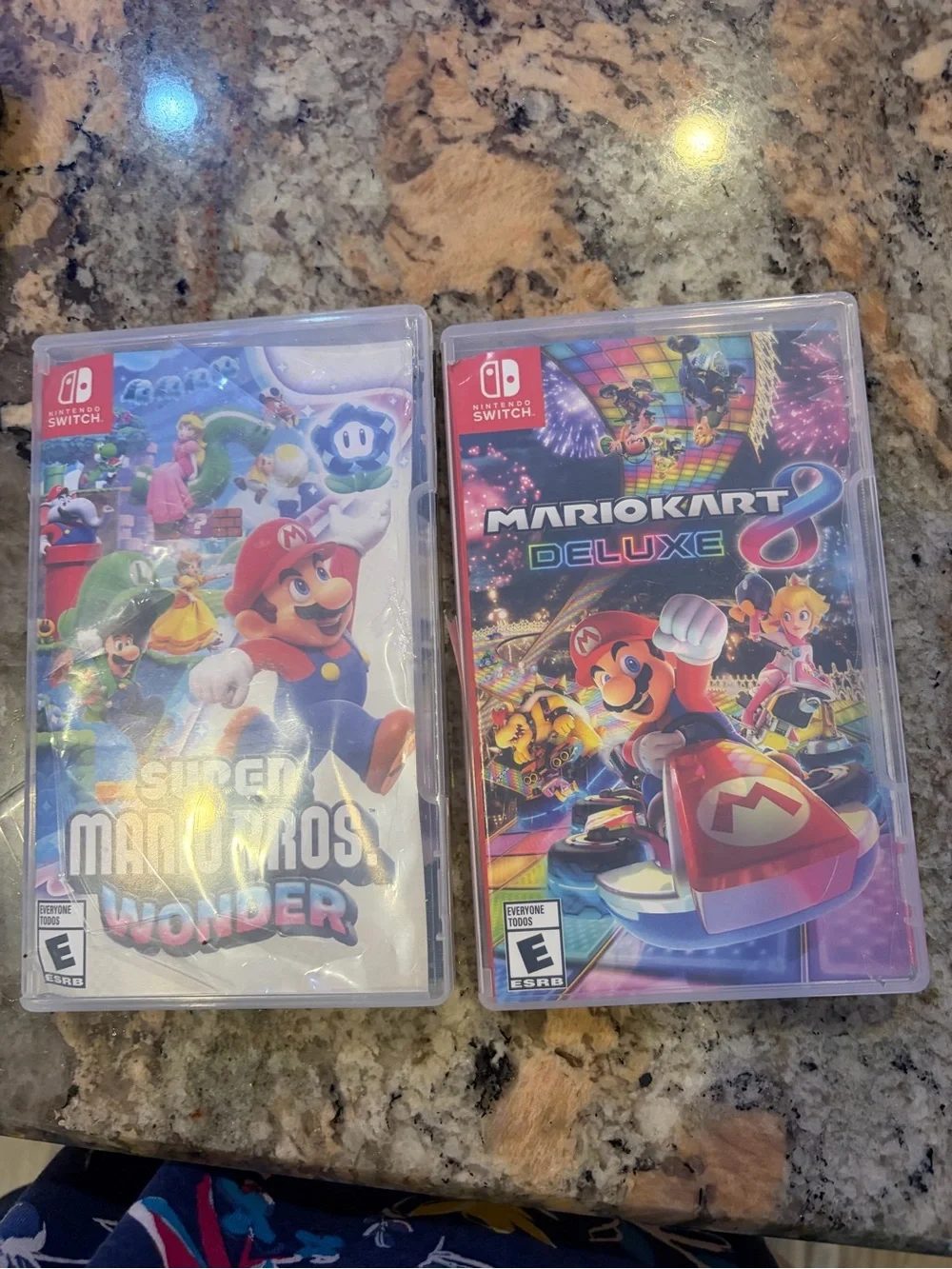 Nintendo Switch with Neon Blue Left and Neon Red Right Joy-Con